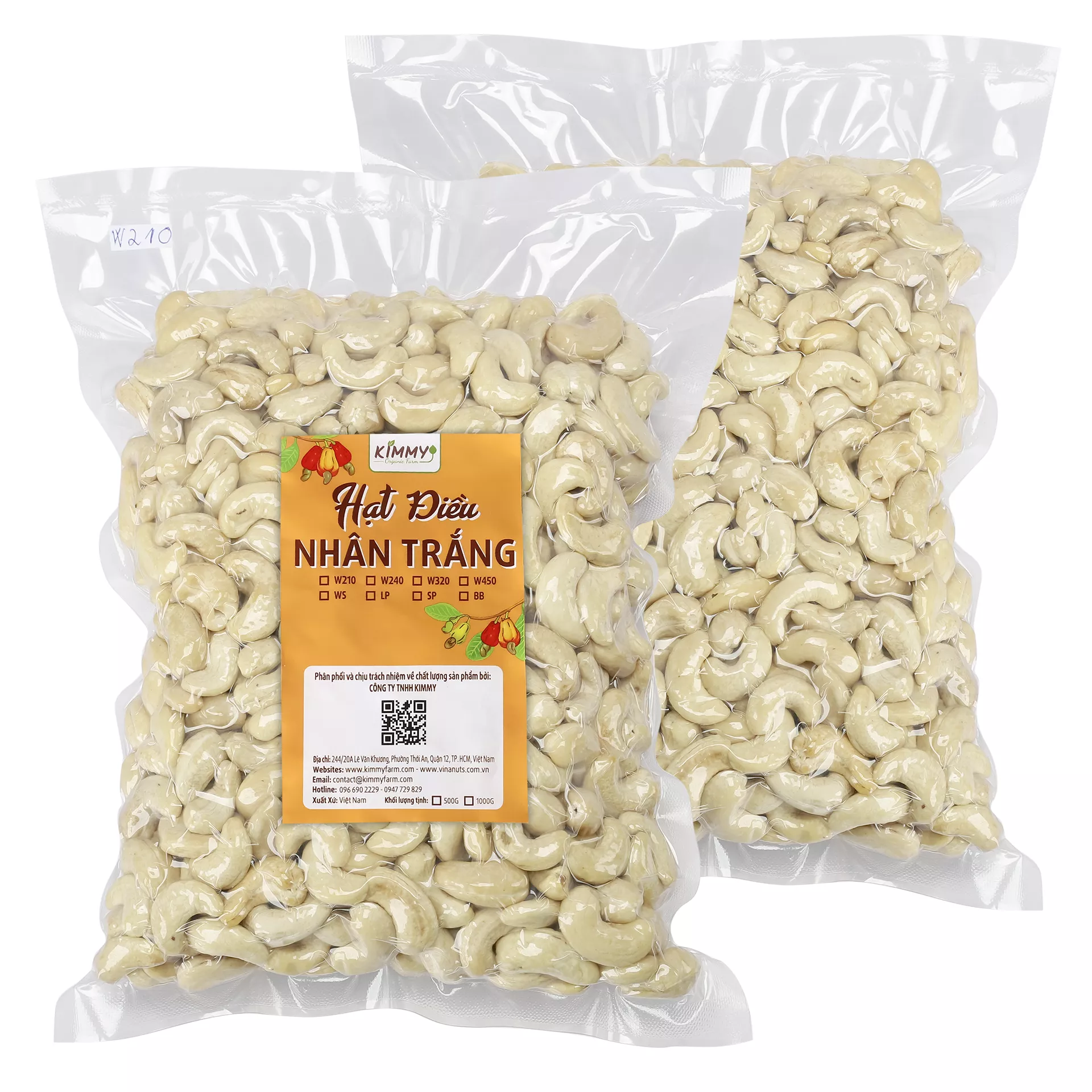 High-quality of Cashew nuts Packed 1KG Vaccum Bags - Vietnamese cashews are a kind of nut with high nutritional value!