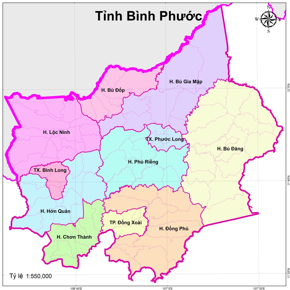 Binh Phuoc province Map – The Biggest Growing Cashew Province in Vietnam – Kimmy Farm Vietnam